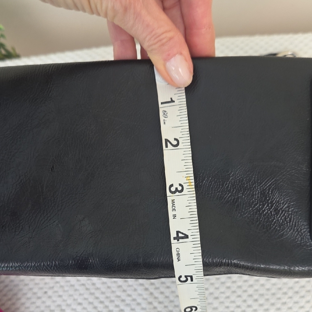 Coach Optic Black Brown Leather Shouder Bag Purse - Picture 14 of 16
